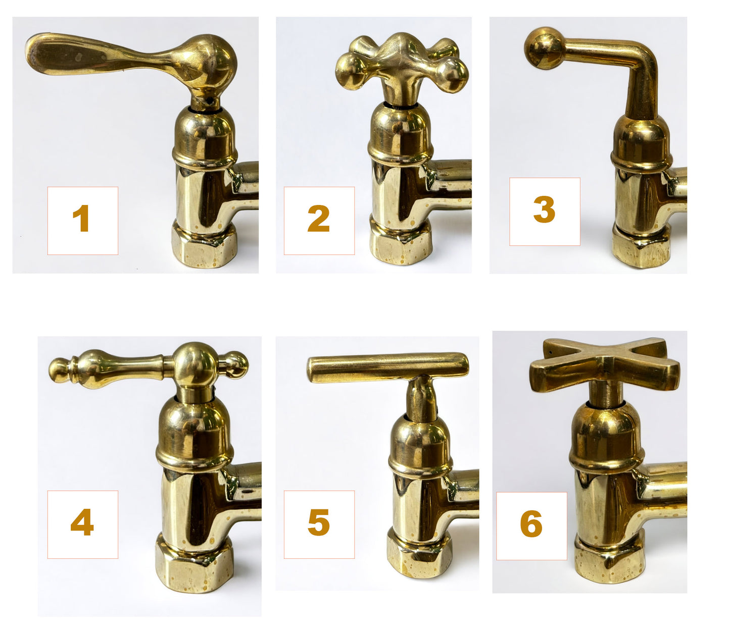 Vintage Unlacquered Brass Bathroom Faucet - Bath Taps, Bathtub & Vessel Sink Faucet