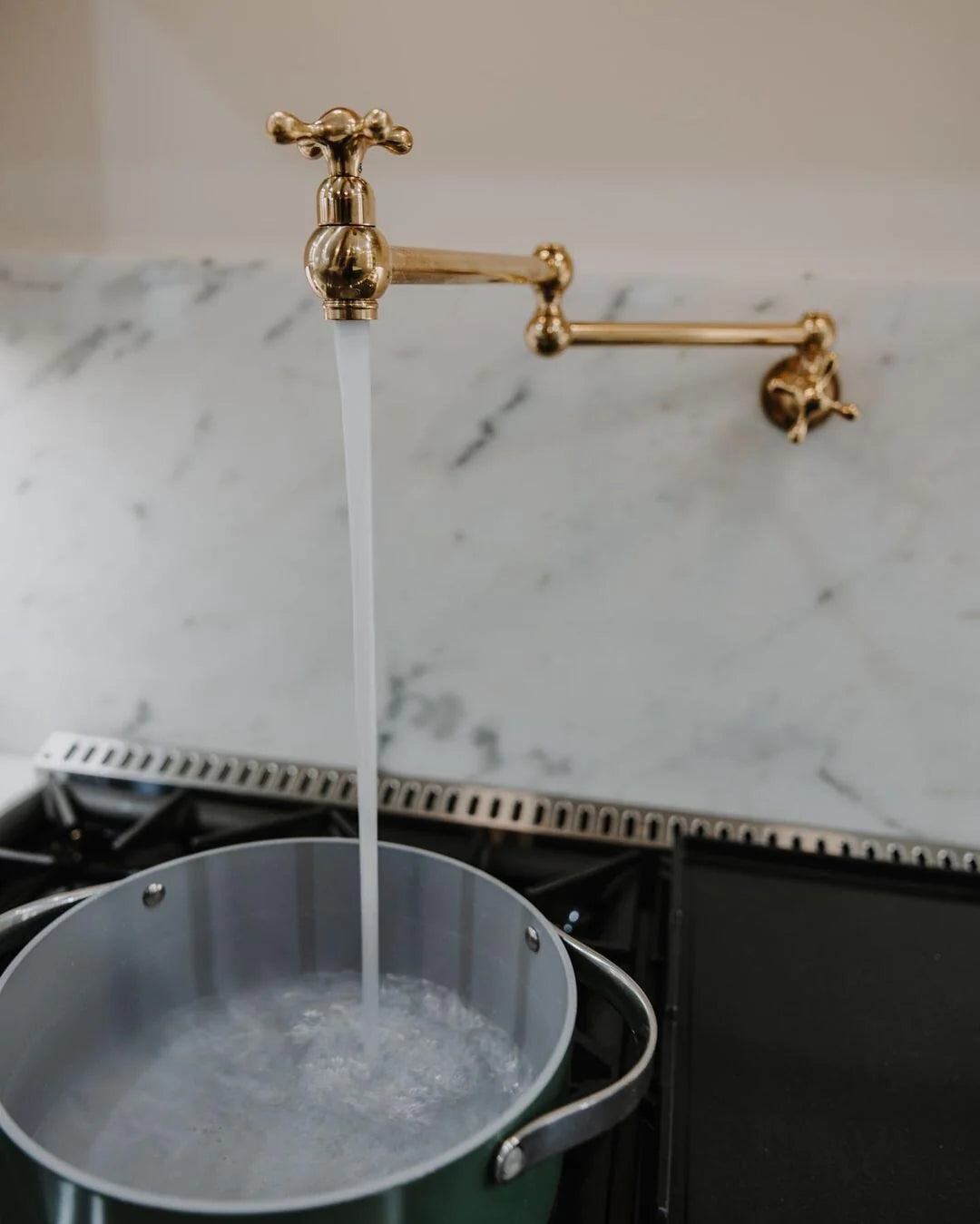 unlacquered brass pot filler Unlacquered Brass Pot Filler for Elegant Cooking Solutions