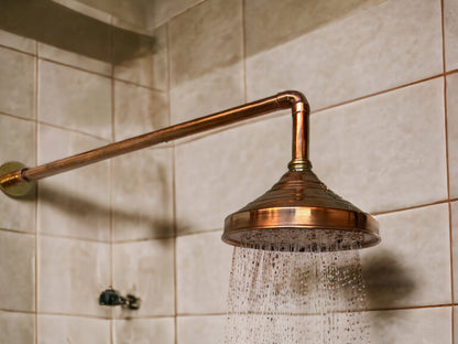 Unlacquered Copper Rainfall Shower Head, Eco Outdoor Showerhead, Outdoor Rain Shower Head,