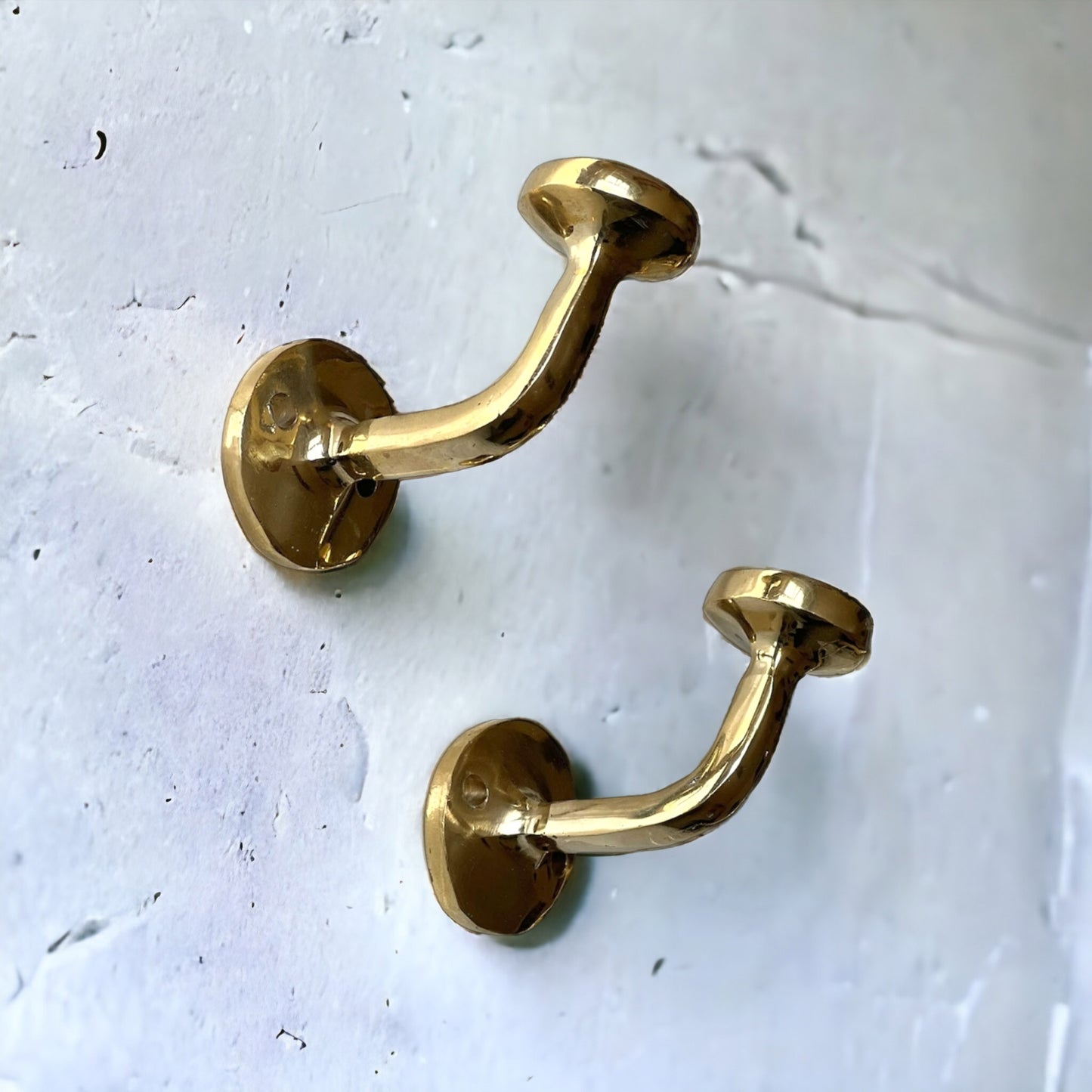 Set of Brass Hooks, Rustic Wall Decor, Bathroom Towel Hook, wall hook, Hanging Storage