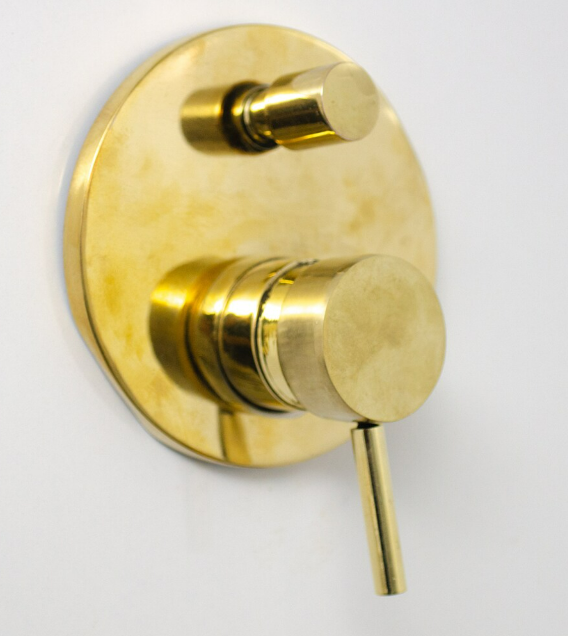 Unlacquered Brass Shower Set, Vintage Shower System,