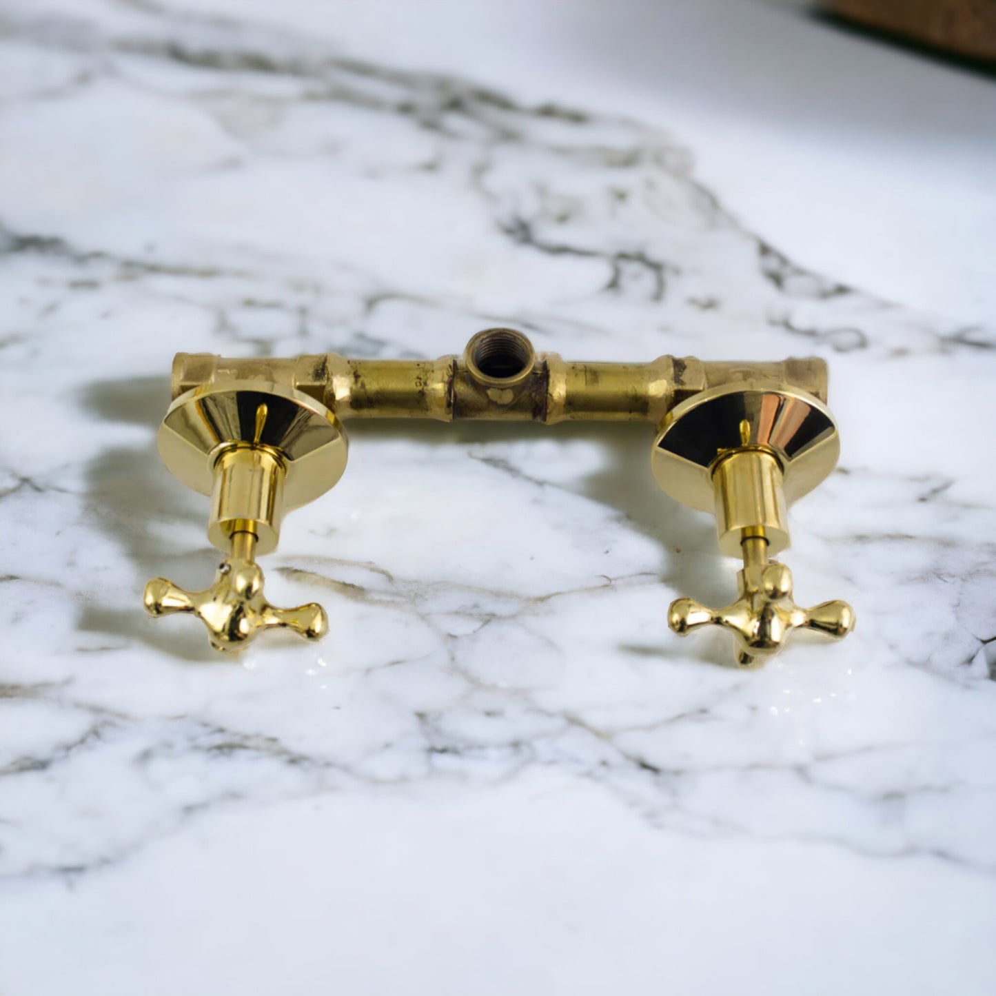 Brass Shower System - Timeless Brass Shower Set, Vintage Bathroom Shower System, Rustic Charm, Unlacquered Finition