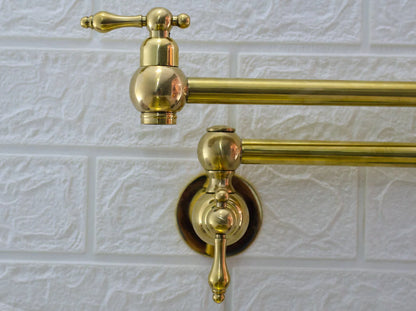 Unlacquered Brass Kitchen Pot Filler