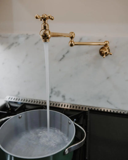 Unlacquered Brass Kitchen Pot Filler