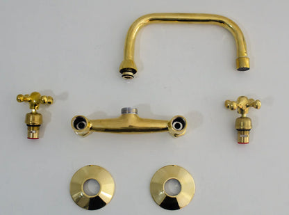 Brass Kitchen Faucet - Vintage Brass Kitchen Faucet